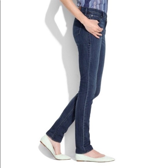 [SOLD] Madewell Rail Straight Jeans Dark Wash - Picture 3 of 8